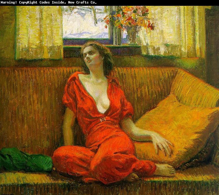 Wilson Irvine Lady in Red